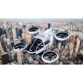3D model Flying Taxi Concept Air-Taxi White